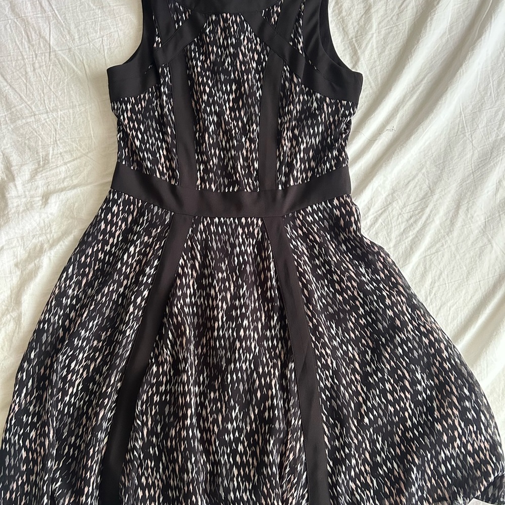 Banana Republic Black and White Mini Dress